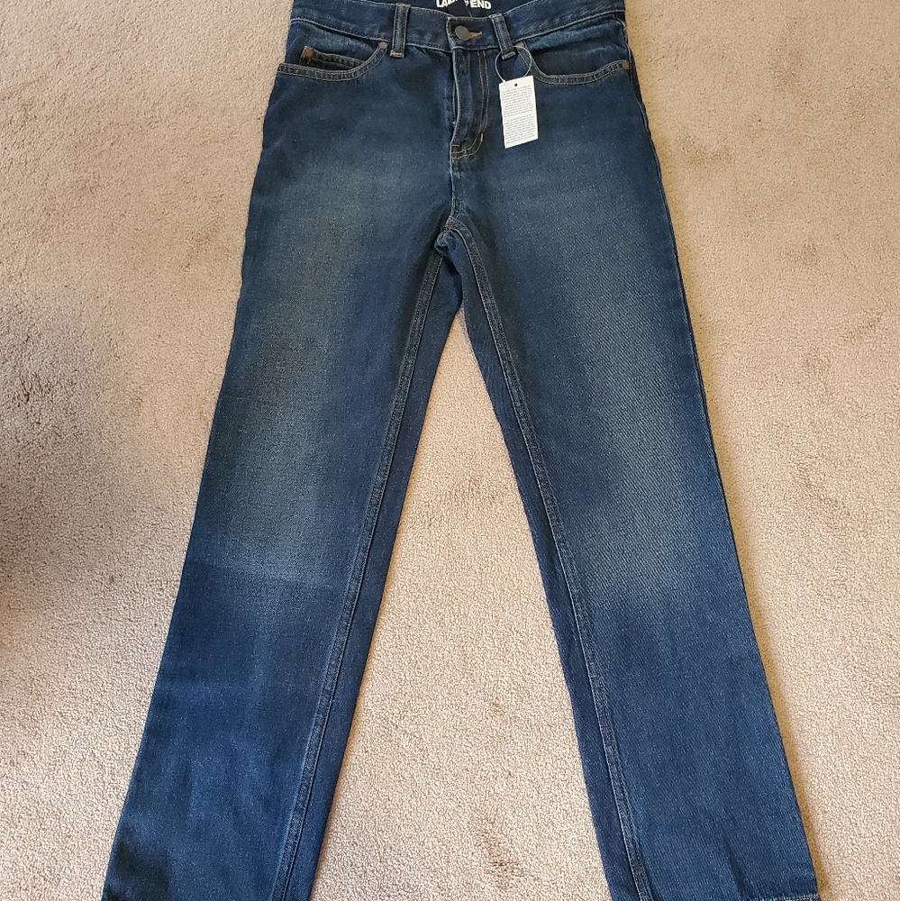 Boys Lands End Classic Adjustable Jeans
